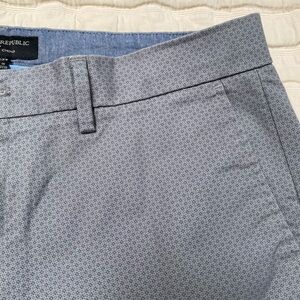 Banana Republic Light Gray Pattern Chinos